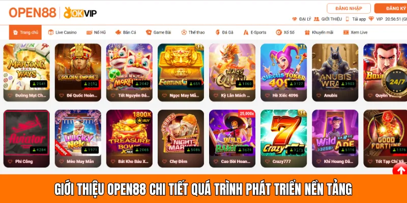 Giới thiệu OPEN88 chi tiết quá trình phát triển nền tảng